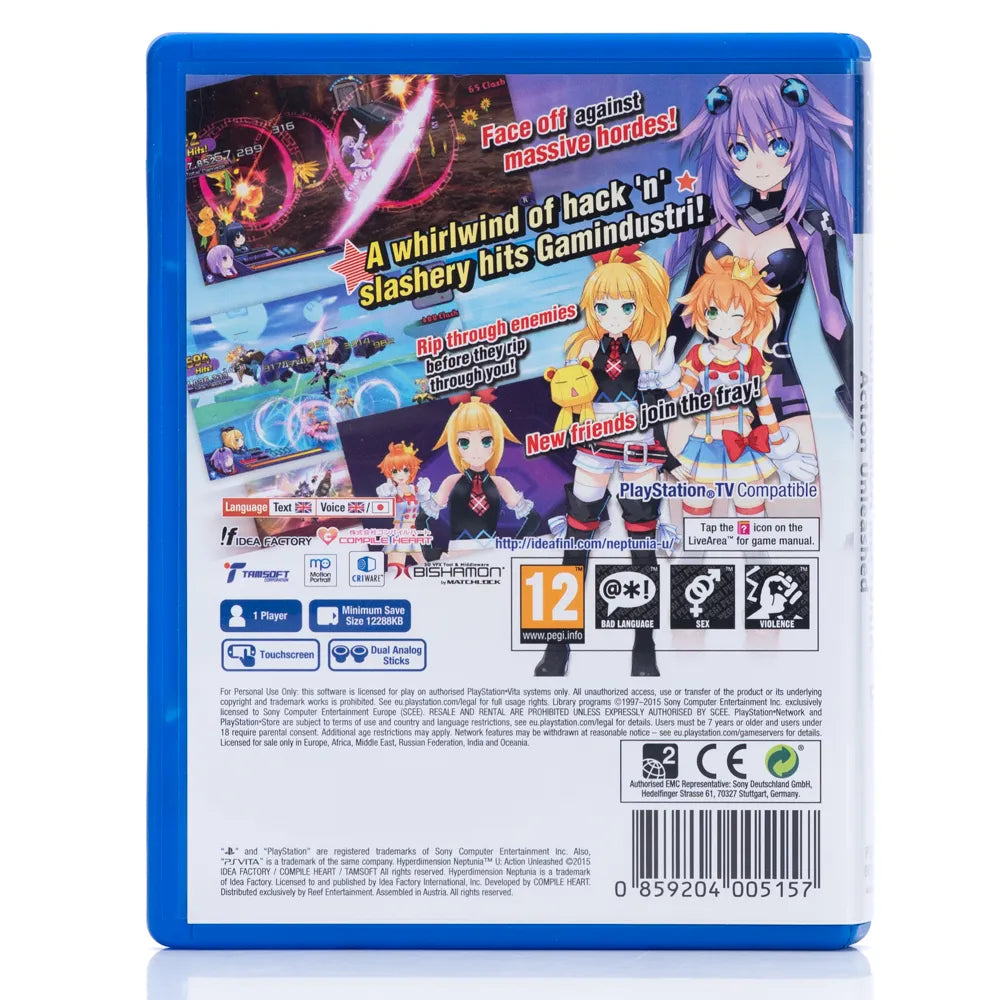 Hyperdimension Neptunia U: Action Unleashed - PS Vita spill - Retrospillkongen