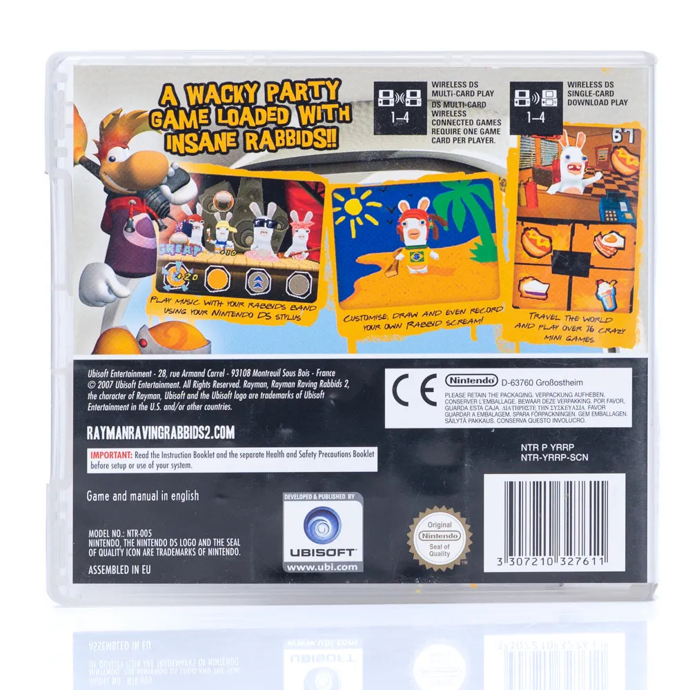 Rayman: Raving Rabbids 2 - Nintendo DS spill - Retrospillkongen