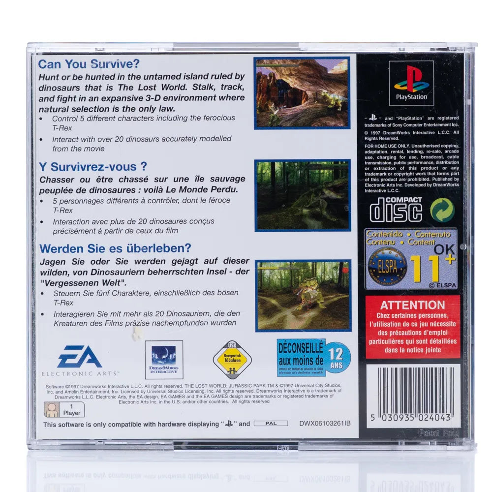 The Lost World: Jurassic Park - PS1 Spill - Retrospillkongen