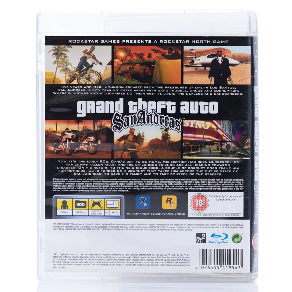 Grand Theft Auto: San Andreas - PS3 spill - Retrospillkongen
