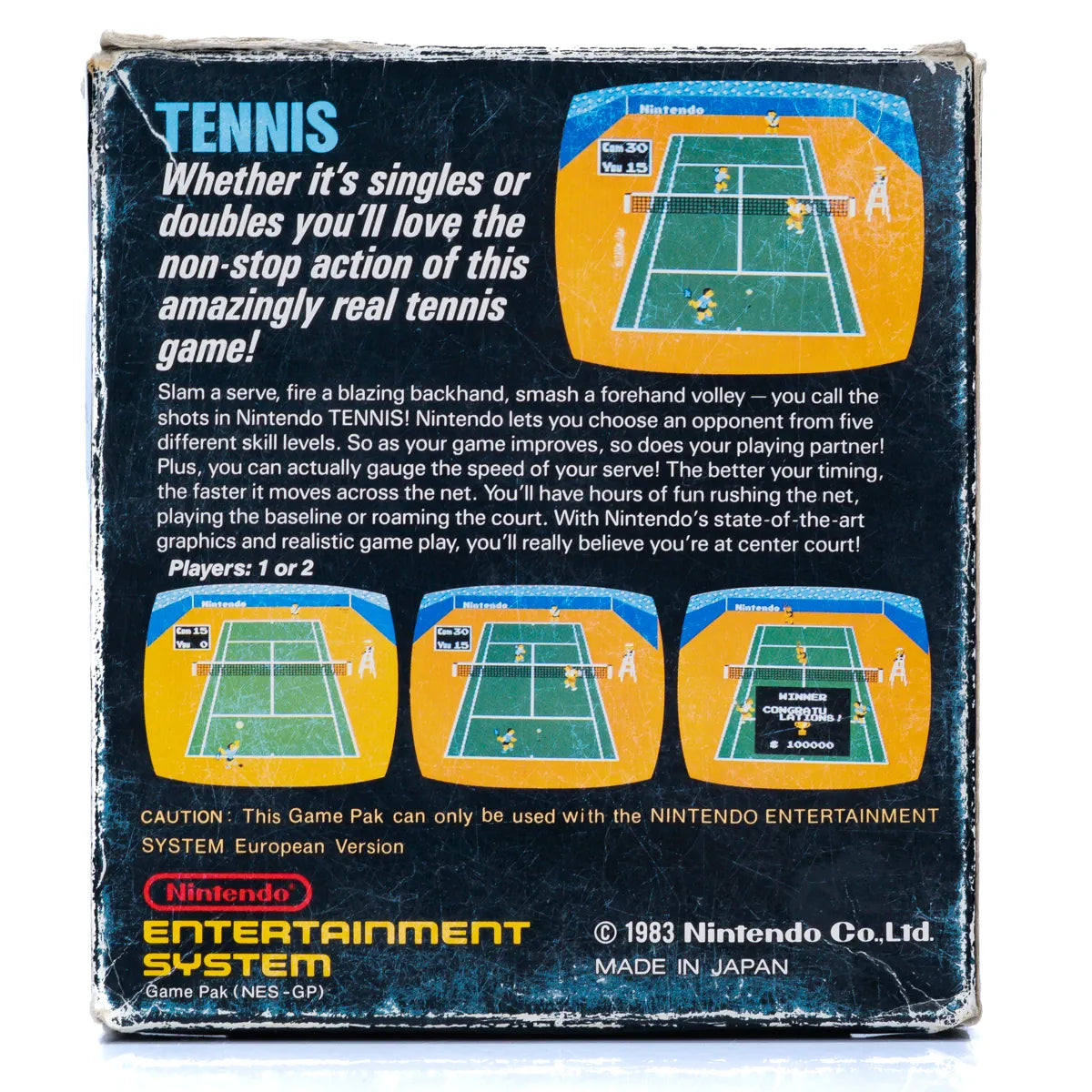 Tennis - NES spill (I Eske) - Retrospillkongen