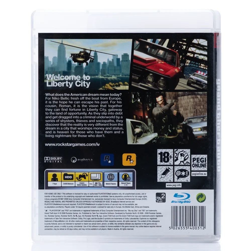 Grand Theft Auto IV - PS3 spill - Retrospillkongen