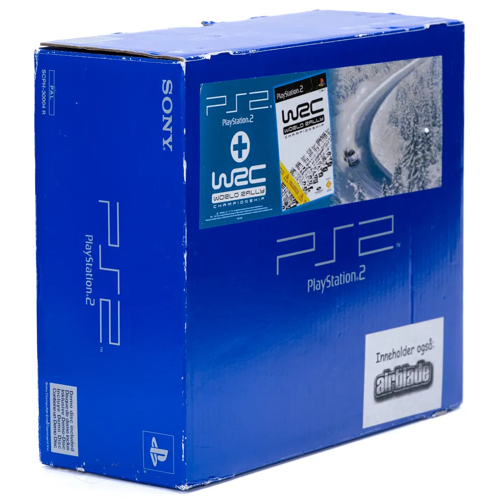Original Playstation 2 Sort Konsoll pakke (Komplett i Eske) - Retrospillkongen