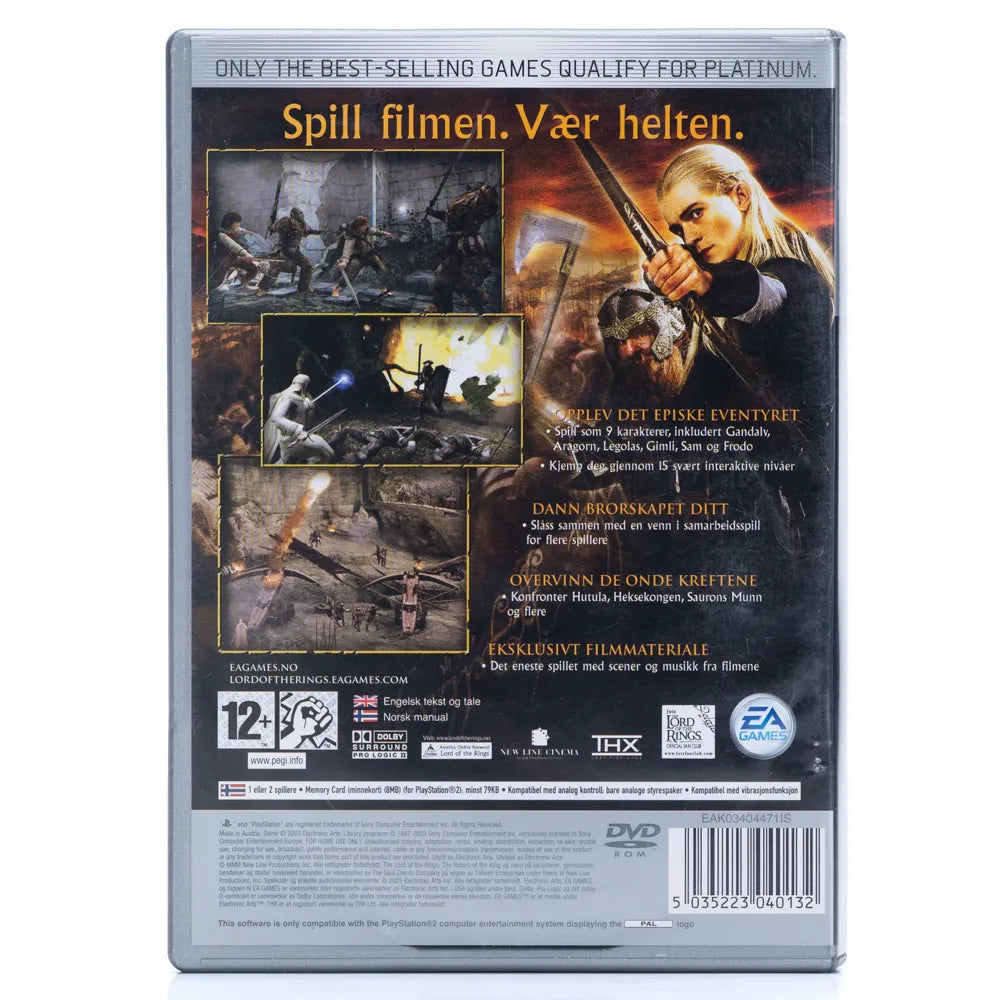 The Lord of the Rings: The Return of the King - PS2 spill - Retrospillkongen
