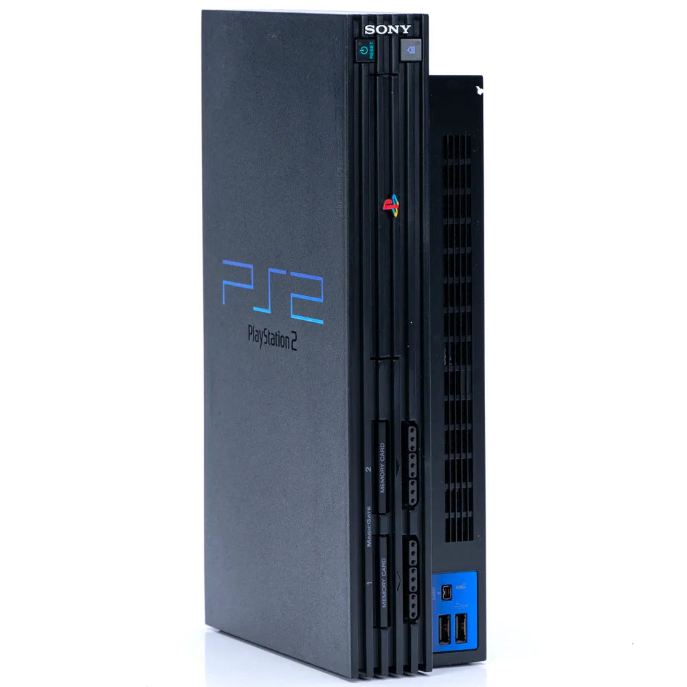 Original Playstation 2 Sort Konsoll pakke (Komplett i Eske) - Retrospillkongen