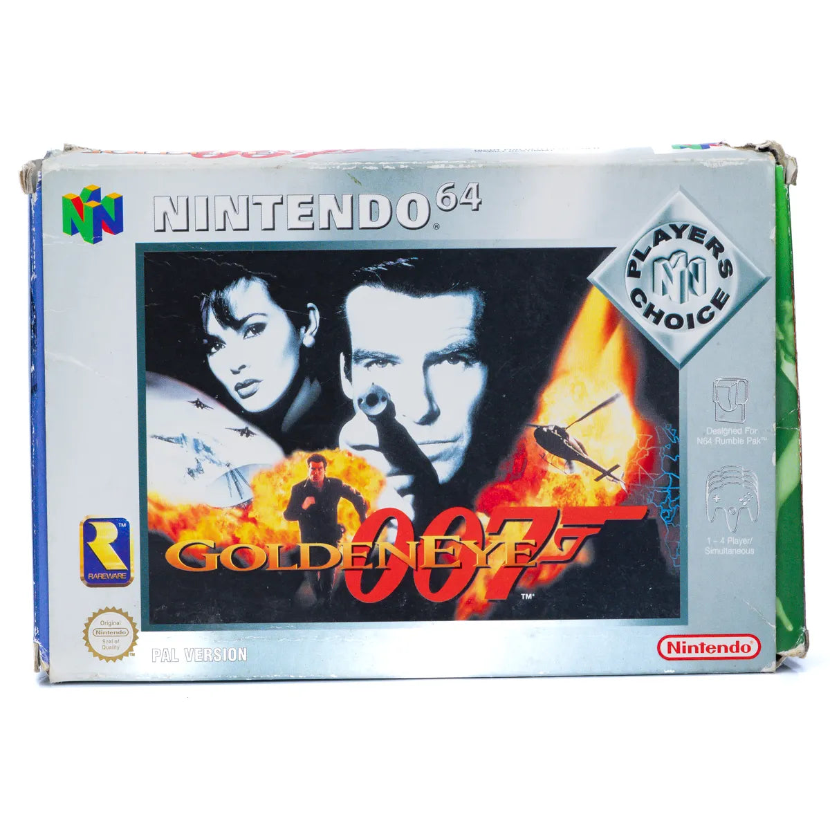 007 Golden Eye Players Choice Utgave - N64 spill (I eske) - Retrospillkongen
