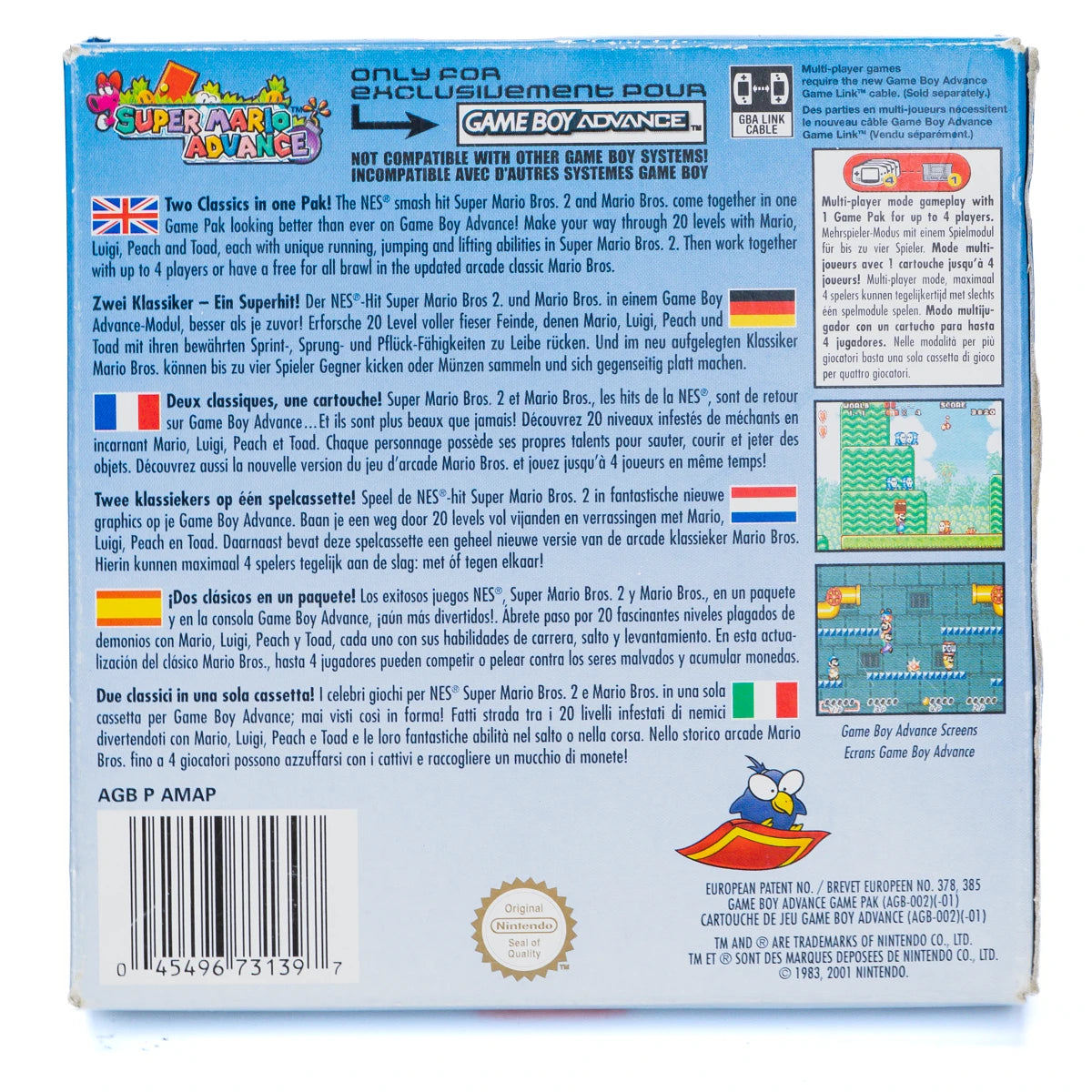 Super Mario Advance - GBA spill (I eske) - Retrospillkongen