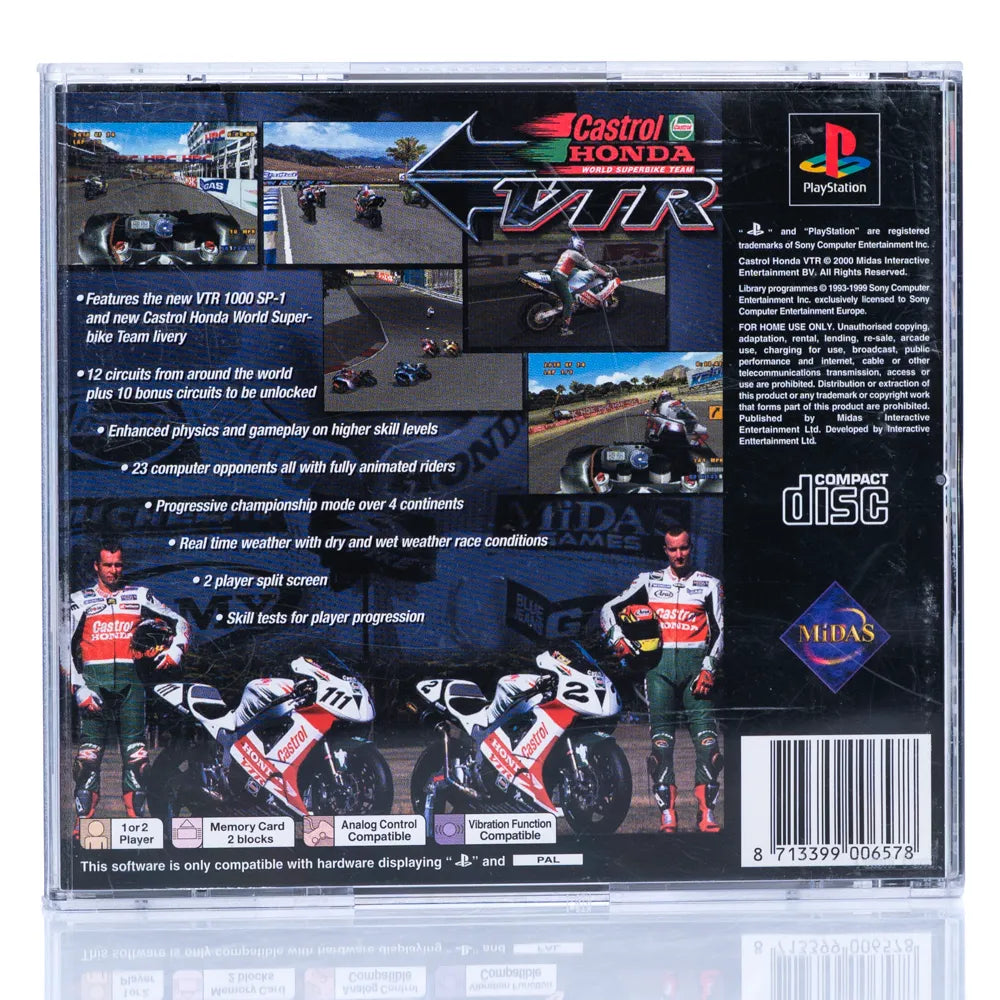 Castrol Honda VTR - PS1 spill - Retrospillkongen
