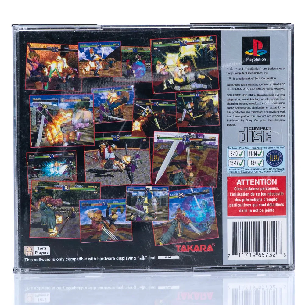 Battle Arena Toshinden - PS1 spill - Retrospillkongen