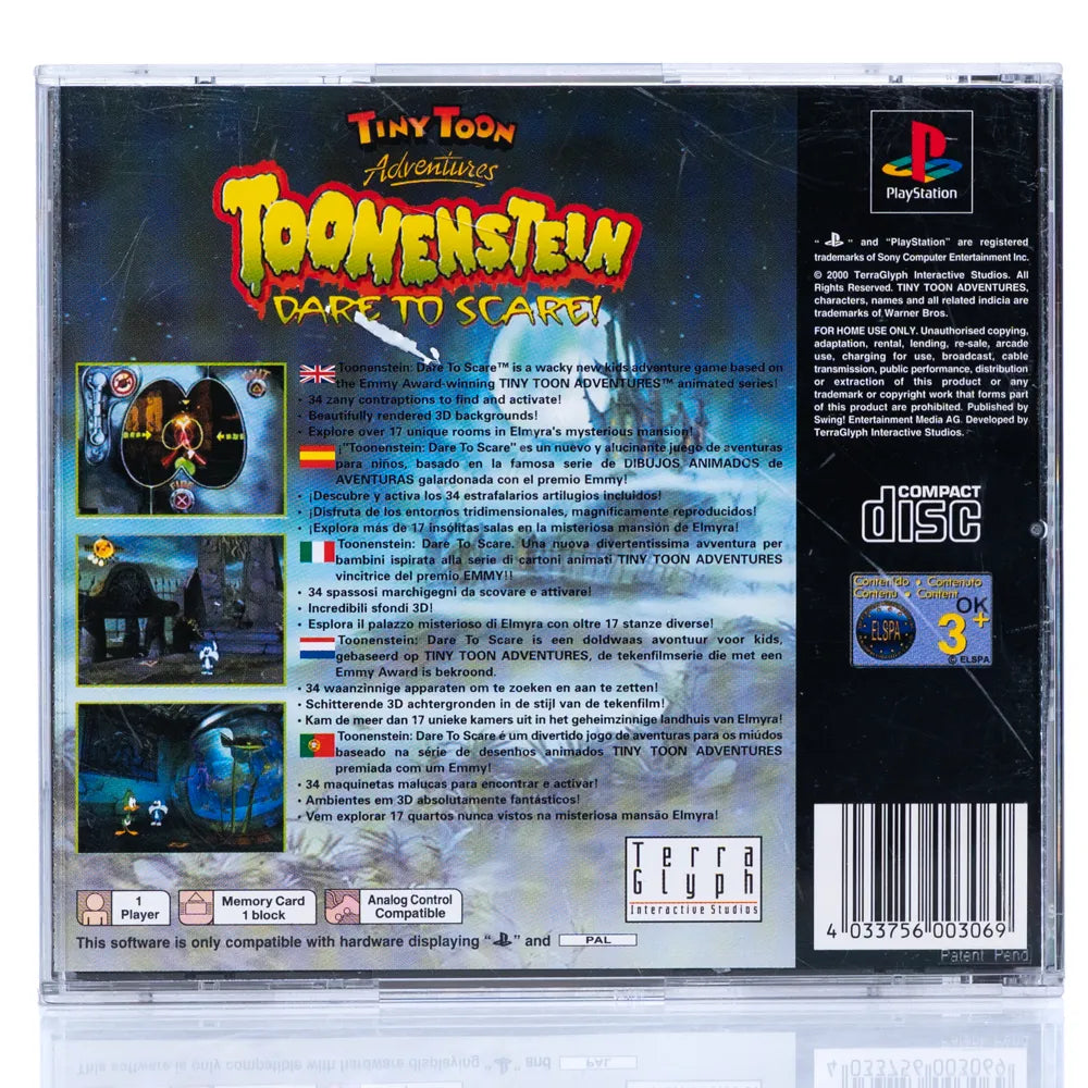 Toonstein: Dare to Scare - PS1 spill - Retrospillkongen