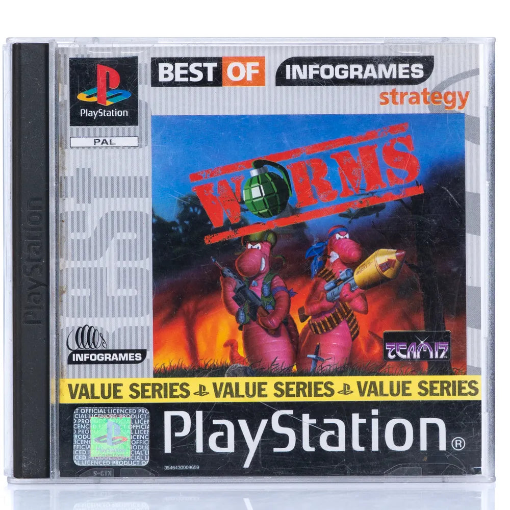 Worms - PS1 spill - Retrospillkongen