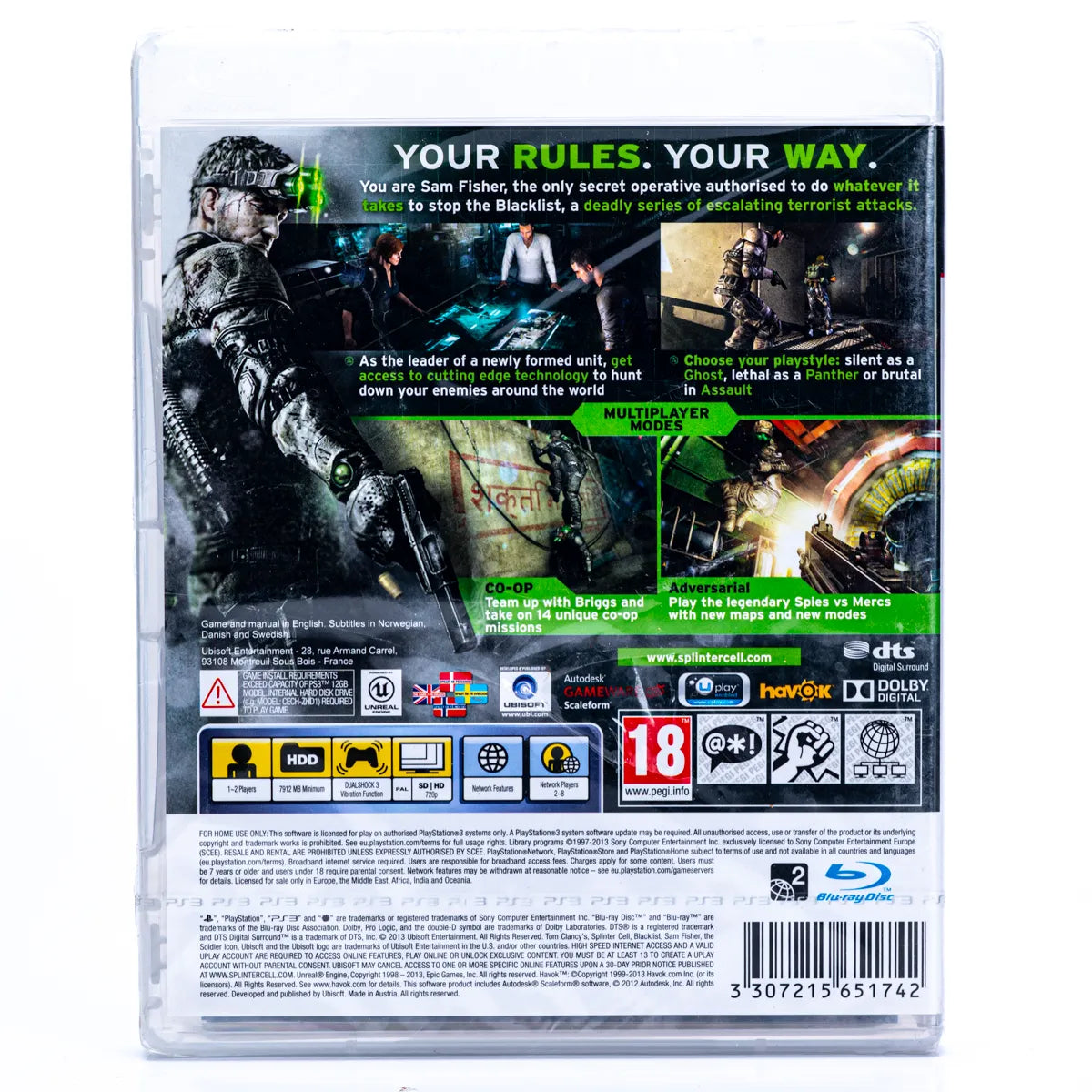 Tom Clancy's Splinter Cell: Blacklist - PS3 spill (Forseglet) - Retrospillkongen