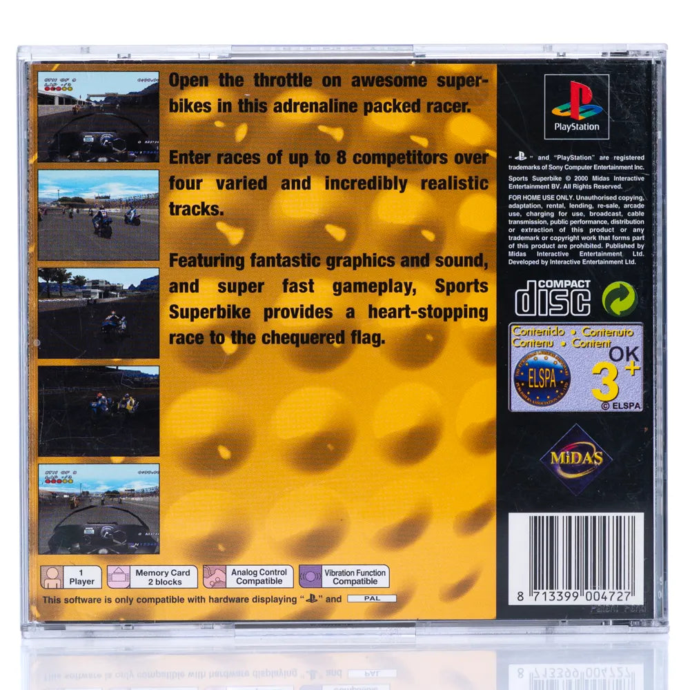 Sports Superbike - PS1 spill - Retrospillkongen