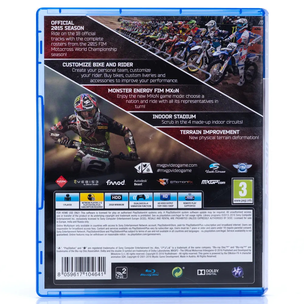 MXGP 2: The Official Motocross Videogame - PS4 Spill - Retrospillkongen