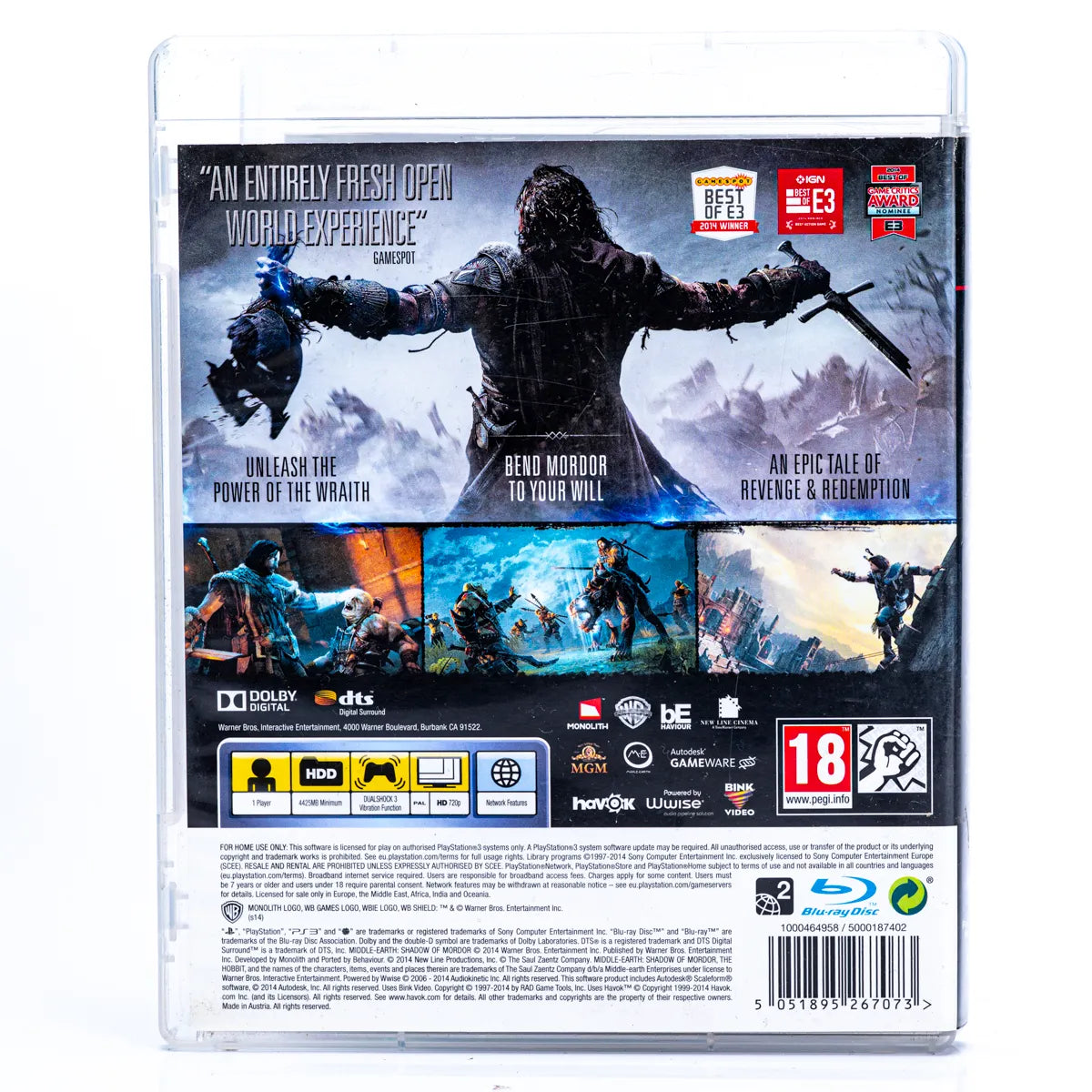 Middle-Earth: Shadow of Mordor - PS3 spill - Retrospillkongen
