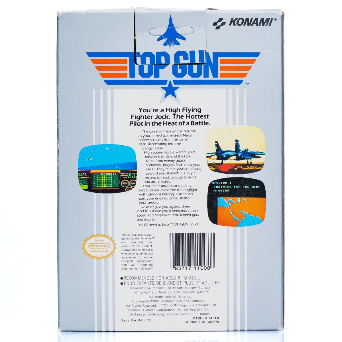 Top Gun - NES spill (I Eske) - Retrospillkongen