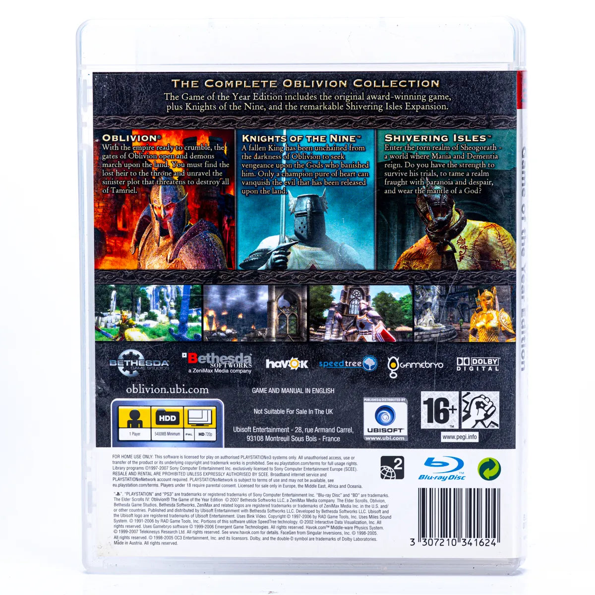 The Elder Scrolls IV: Oblivion Game of the Year Edition - PS3 spill - Retrospillkongen