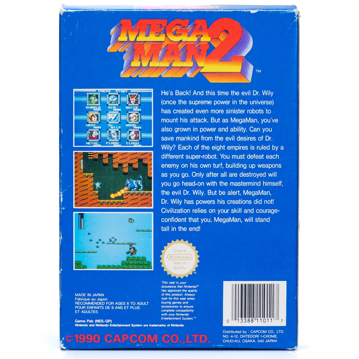 Mega Man 2 - NES spill (I Eske) - Retrospillkongen