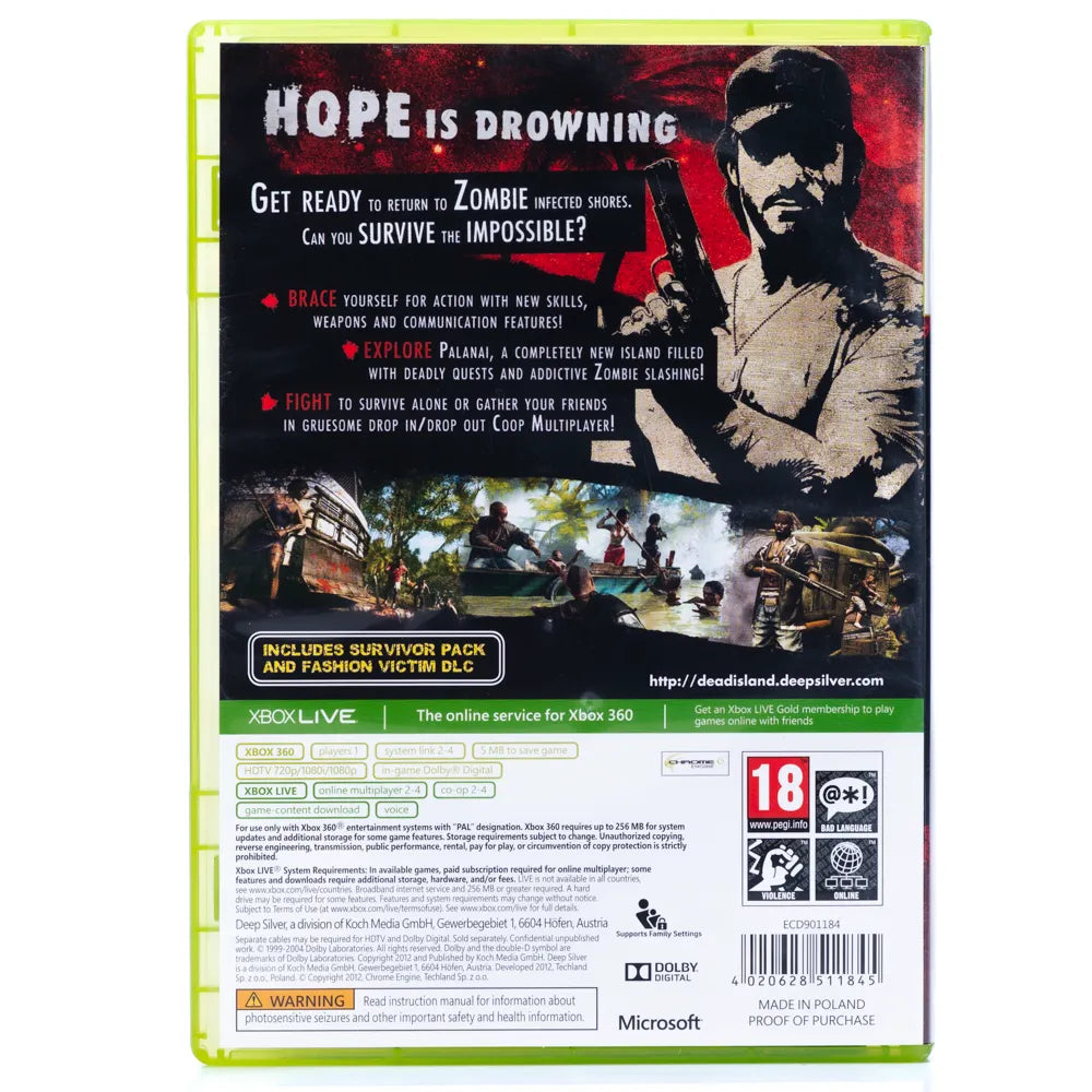 Dead Island: Riptide Special Edition - Xbox 360 spill - Retrospillkongen