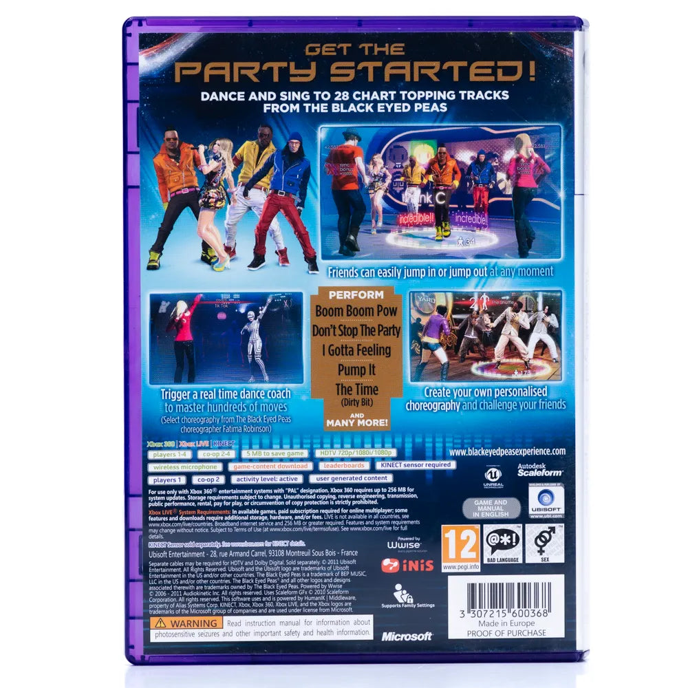 The Black Eyed Peas Experience - Xbox 360 spill - Retrospillkongen
