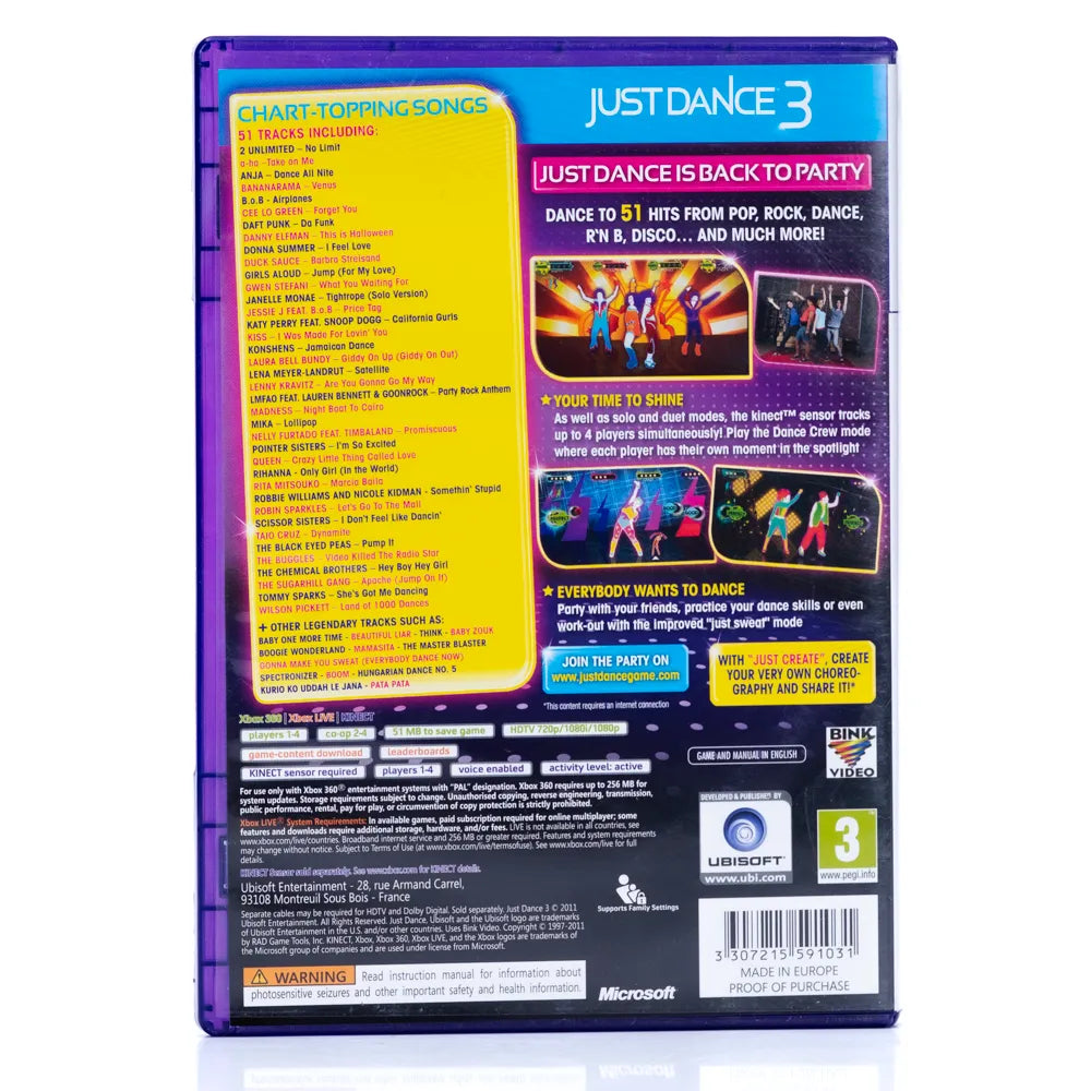 Just Dance 3 - Xbox 360 spill - Retrospillkongen