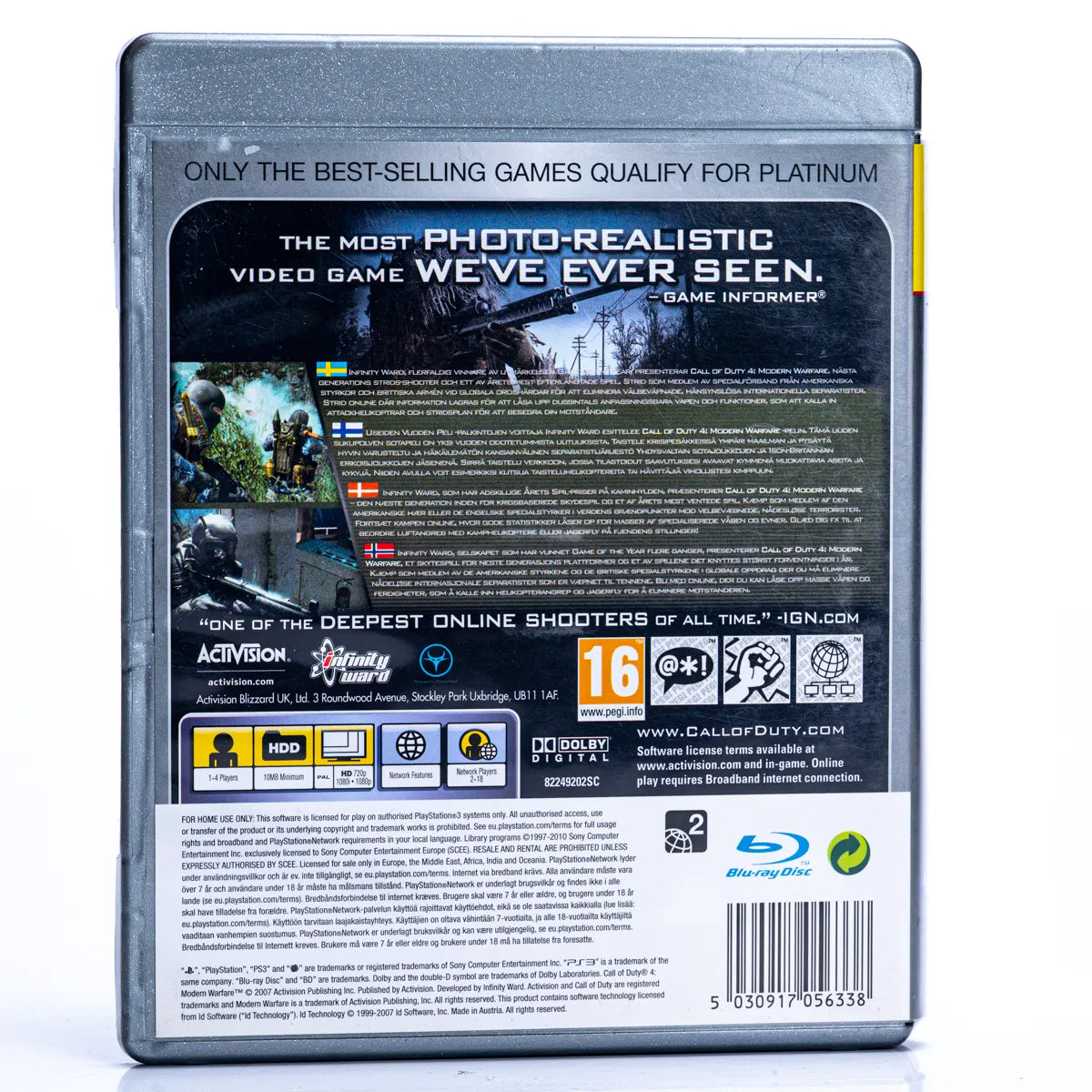Call of Duty 4: Modern Warfare - PS3 spill - Retrospillkongen