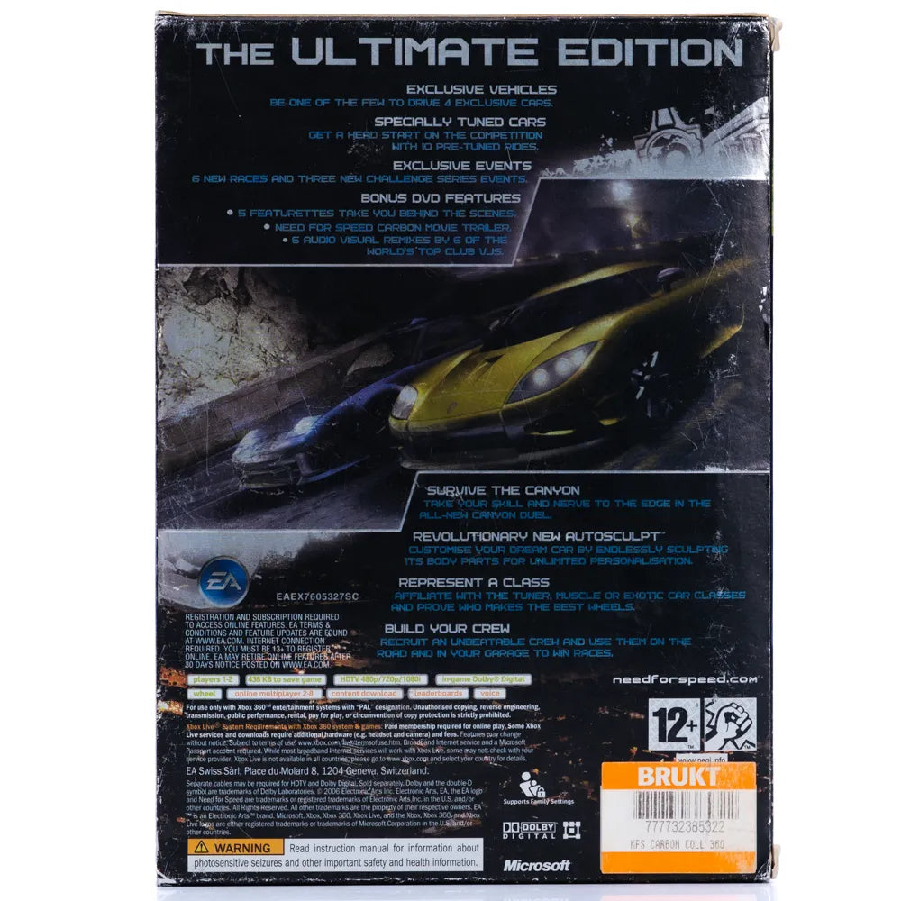 Need for Speed Carbon [Collector's Edition] - Xbox 360 spill - Retrospillkongen