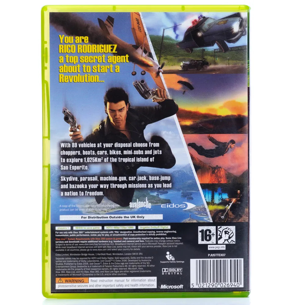 Just Cause - Xbox 360 spill - Retrospillkongen