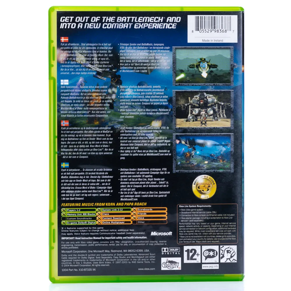 MechAssault 2: Lone Wolf - Xbox Spill - Retrospillkongen