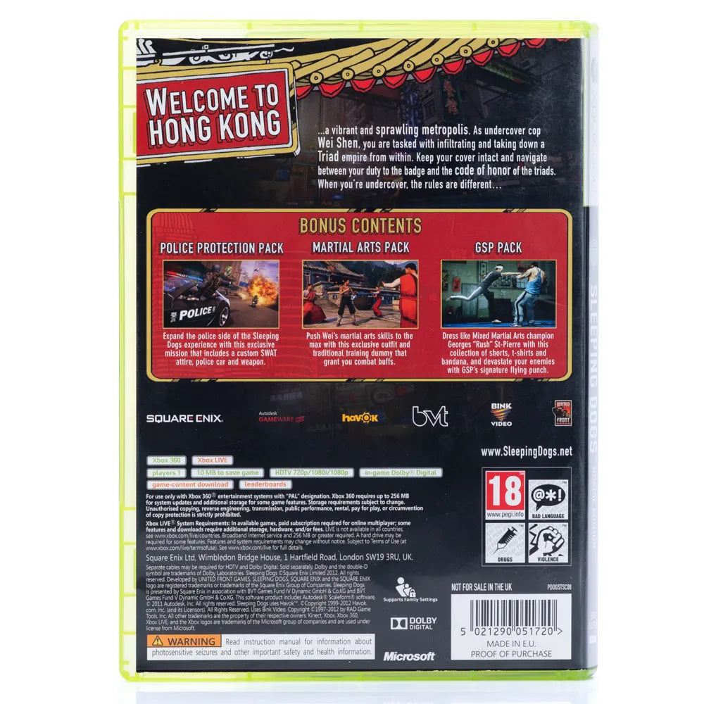 Sleeping Dogs - Xbox 360 spill