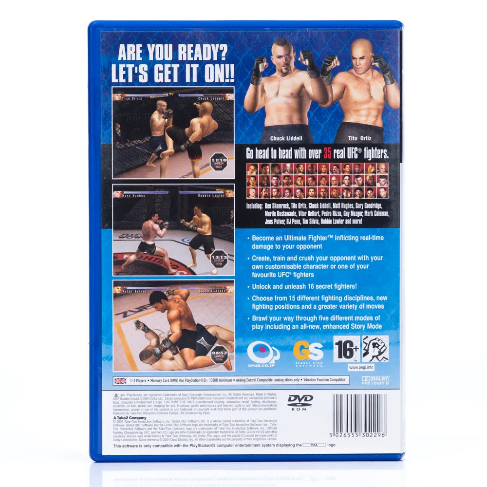 UFC: Sudden Impact - PS2 spill - Retrospillkongen