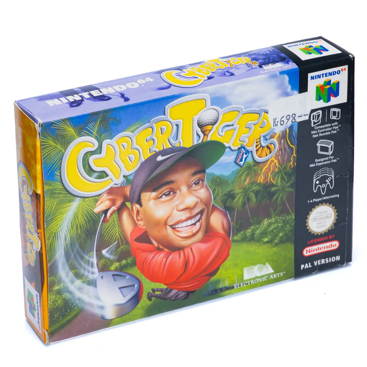 CyberTiger - N64 spill (I eske) - Retrospillkongen