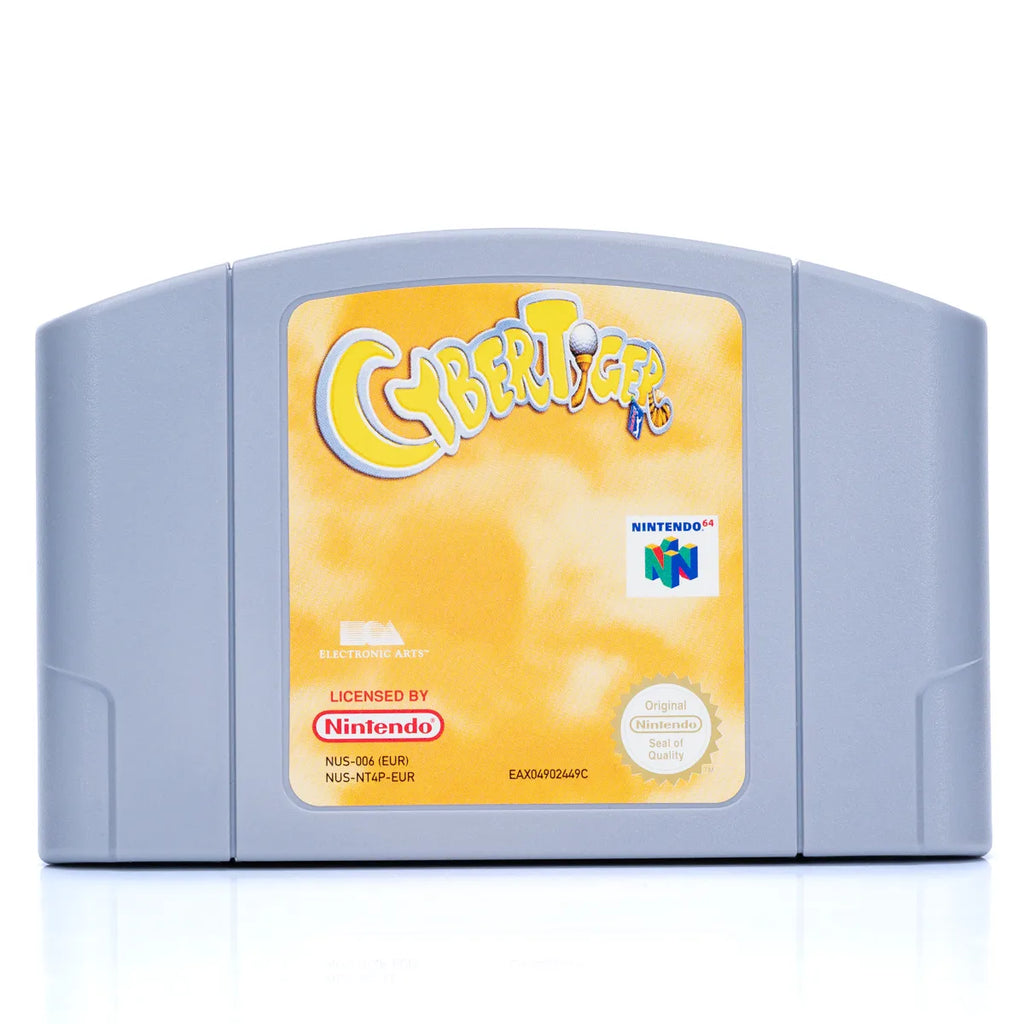 CyberTiger N64 spill (I eske) Retrospillkongen
