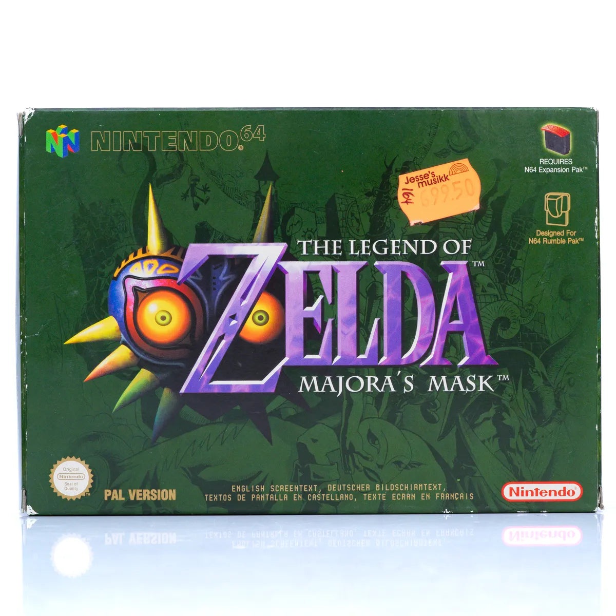 Legend of Zelda Majora's Mask - N64 spill  (I Eske) - Retrospillkongen
