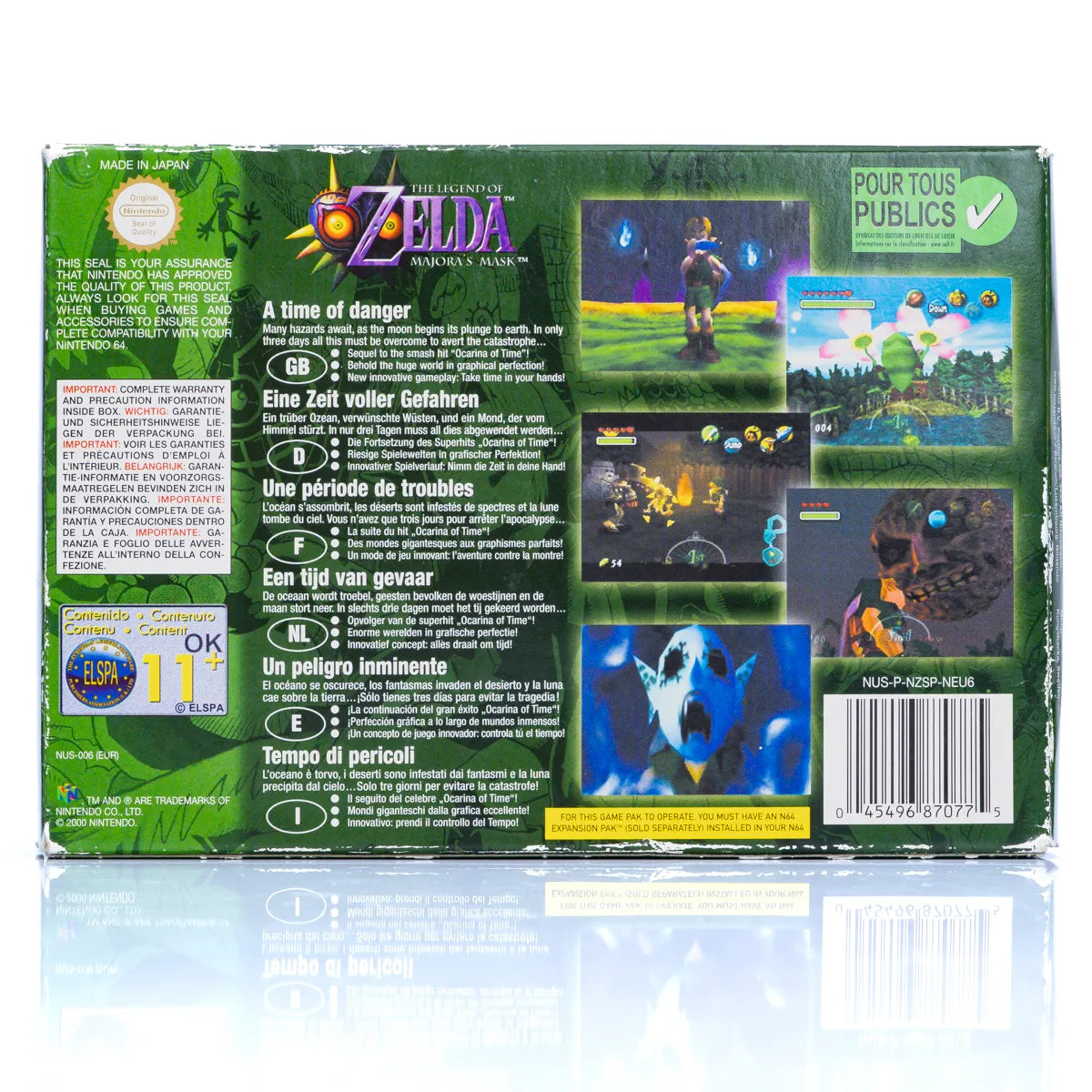 Legend of Zelda Majora's Mask - N64 spill  (I Eske) - Retrospillkongen
