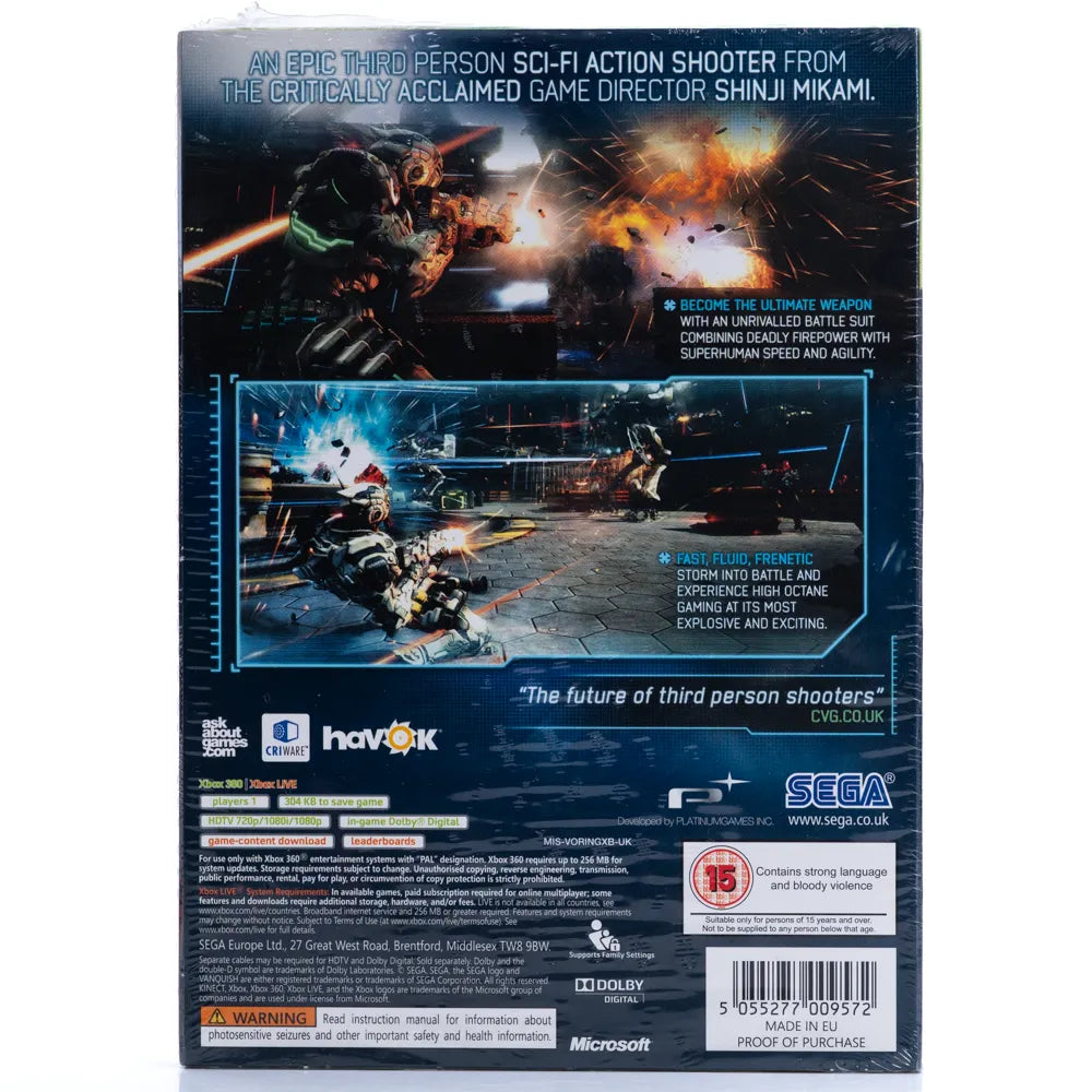 Vanquish - Xbox 360 spill (Forseglet)