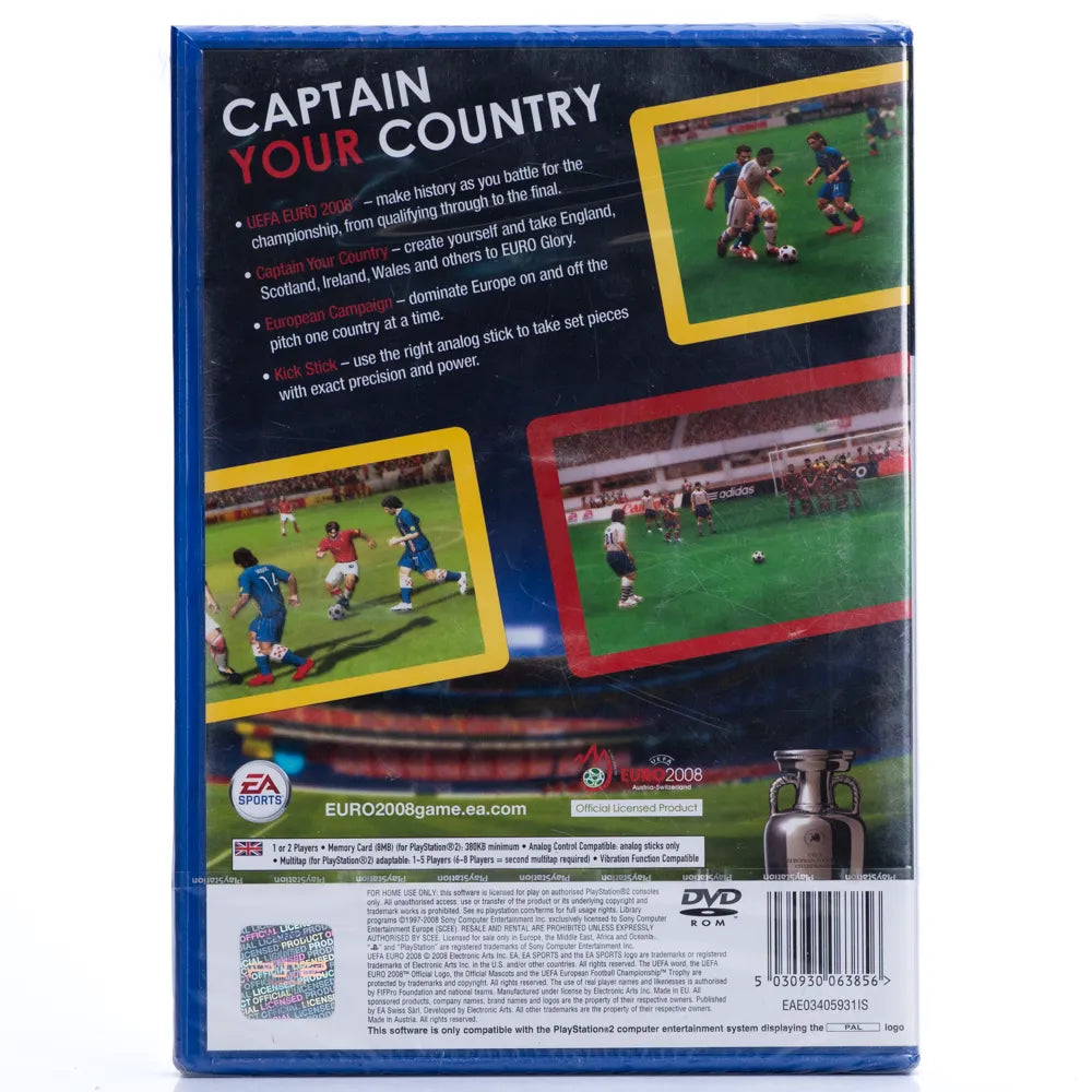 UEFA Euro 2008 (Forseglet) - PS2 spill - Retrospillkongen