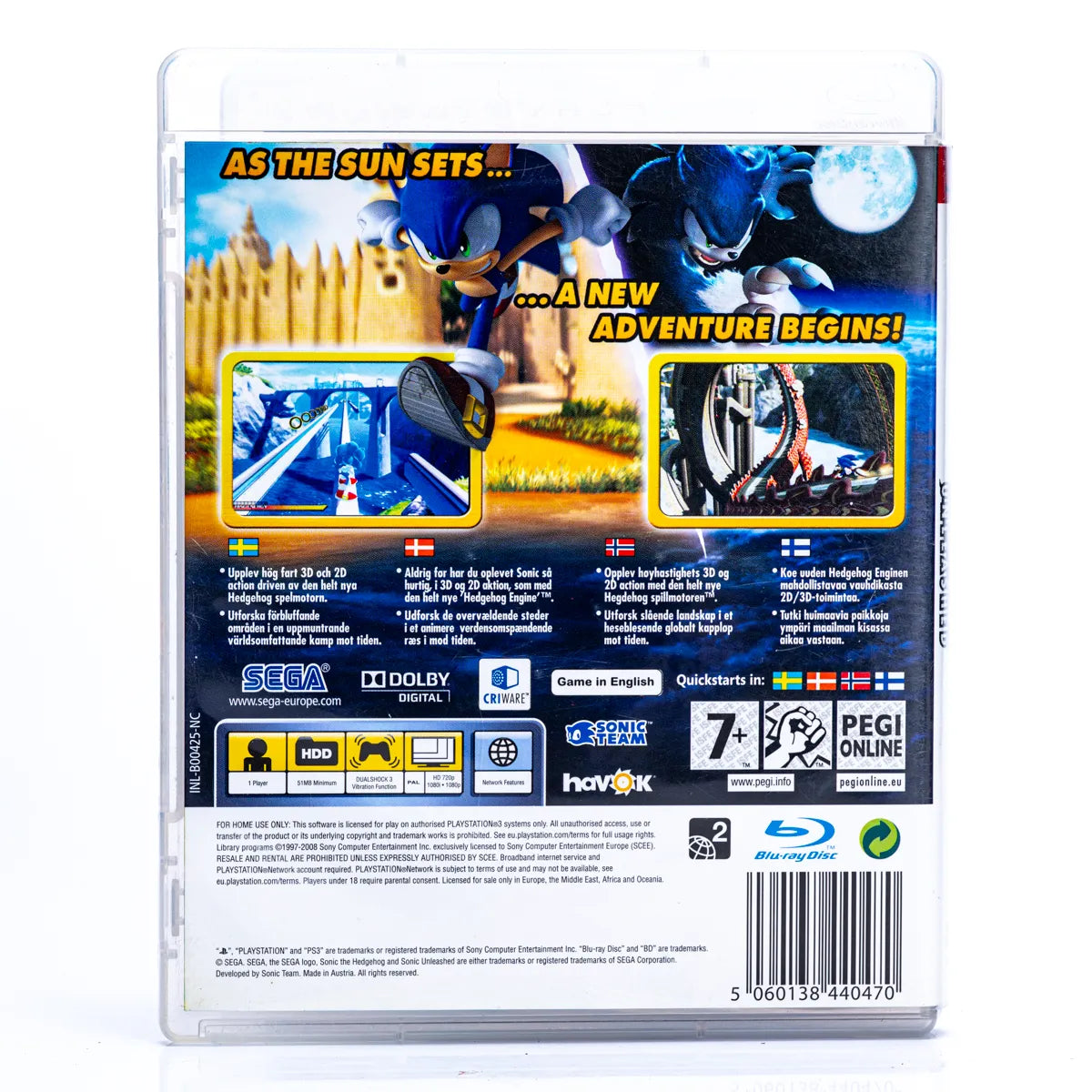 Sonic Unleashed - PS3 spill - Retrospillkongen