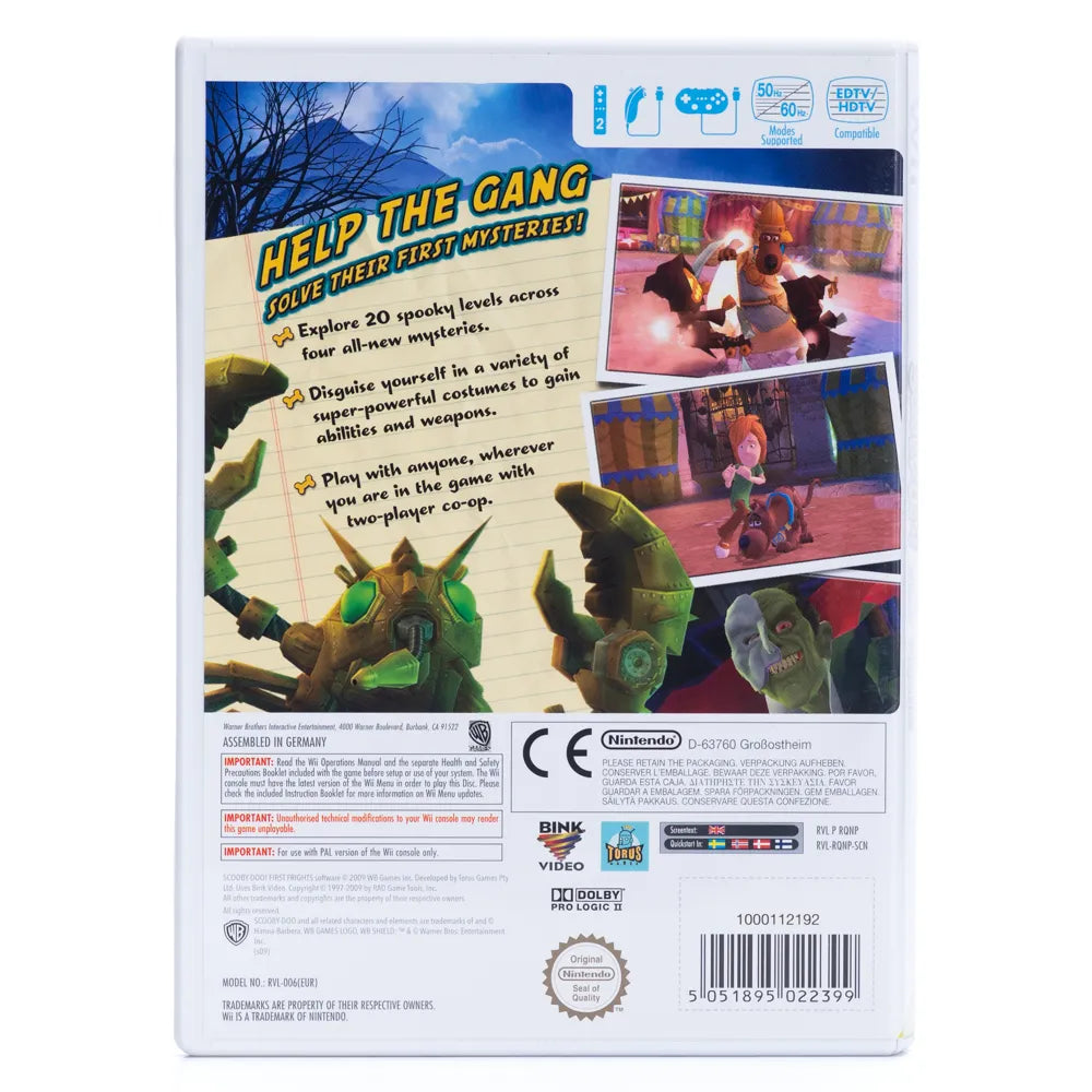 Scooby-Doo! First Frights - Wii spill - Retrospillkongen