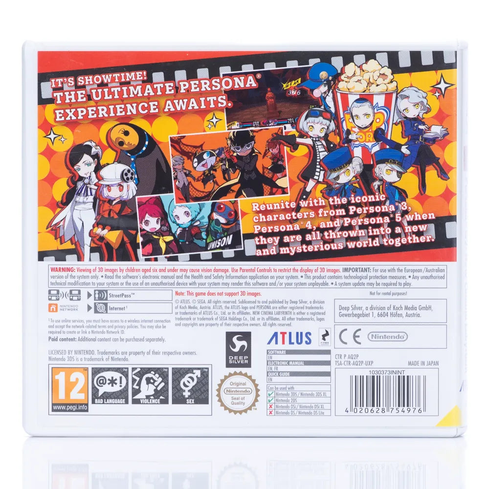Persona Q2: New Cinema Labyrinth - Nintendo 3DS spill - Retrospillkongen