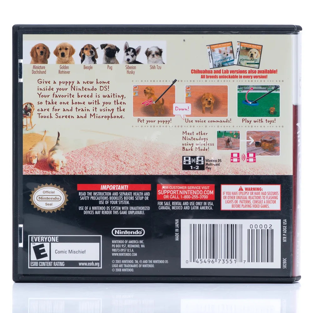 Nintendogs: Dachshund & Friends - Nintendo DS spill (NTSC, regionfri) - Retrospillkongen