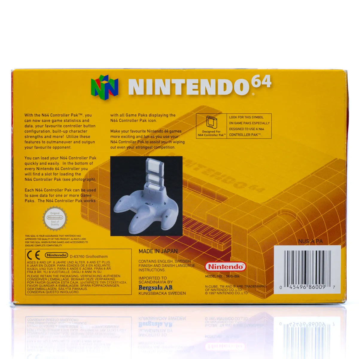 Original Nintendo 64 Controller Pak Memory - N64 (I Eske) - Retrospillkongen