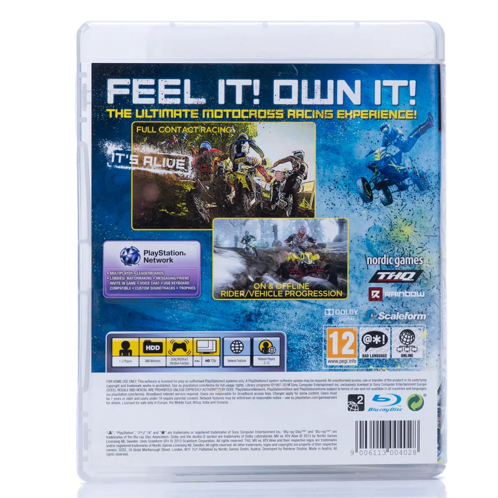 MX Vs. ATV Alive - PS3 spill - Retrospillkongen