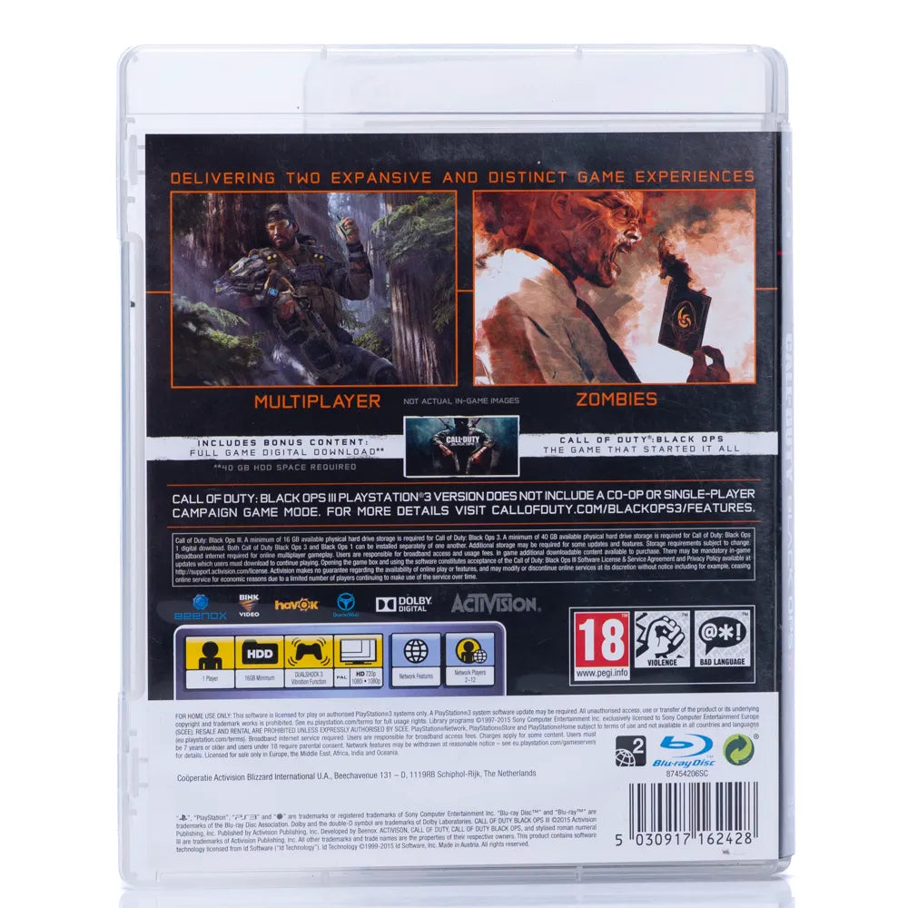 Call of Duty: Black Ops III - PS3 spill - Retrospillkongen