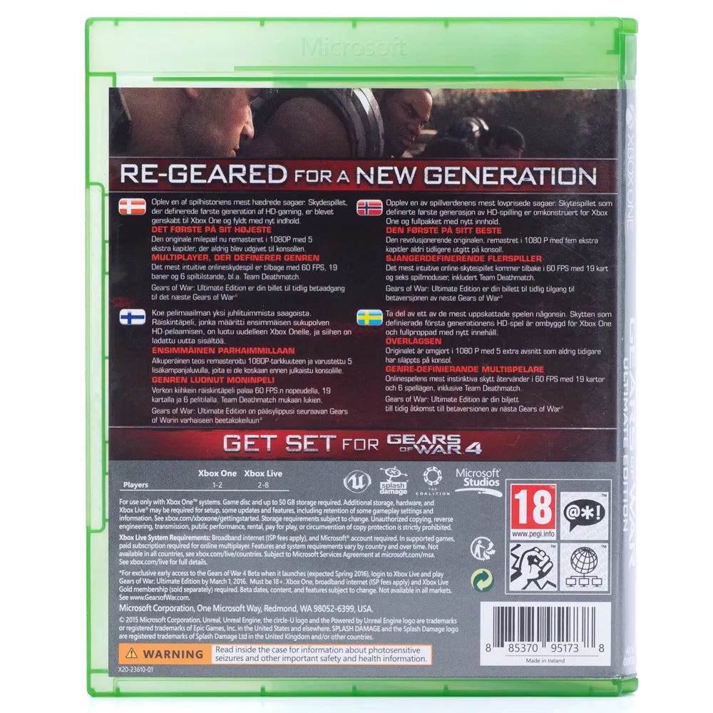 Gears of War: Ultimate Edition - Xbox One spill - Retrospillkongen