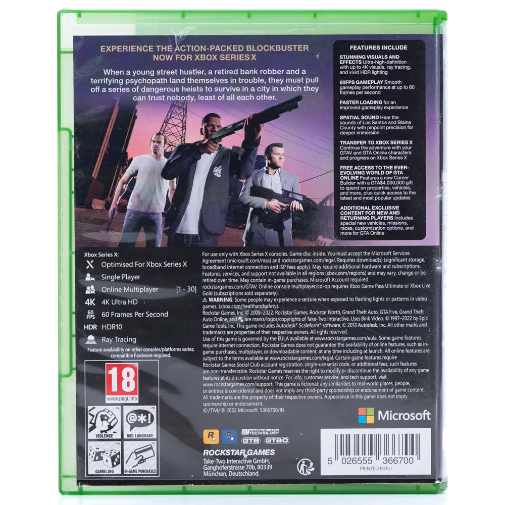Grand Theft Auto V - Xbox Series X spill - Retrospillkongen
