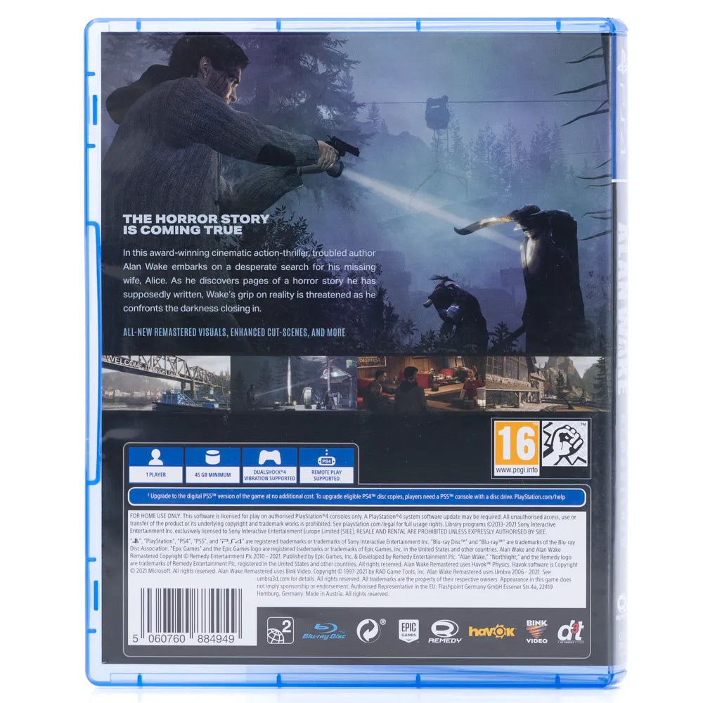 Alan Wake Remastered - PS4 spill - Retrospillkongen