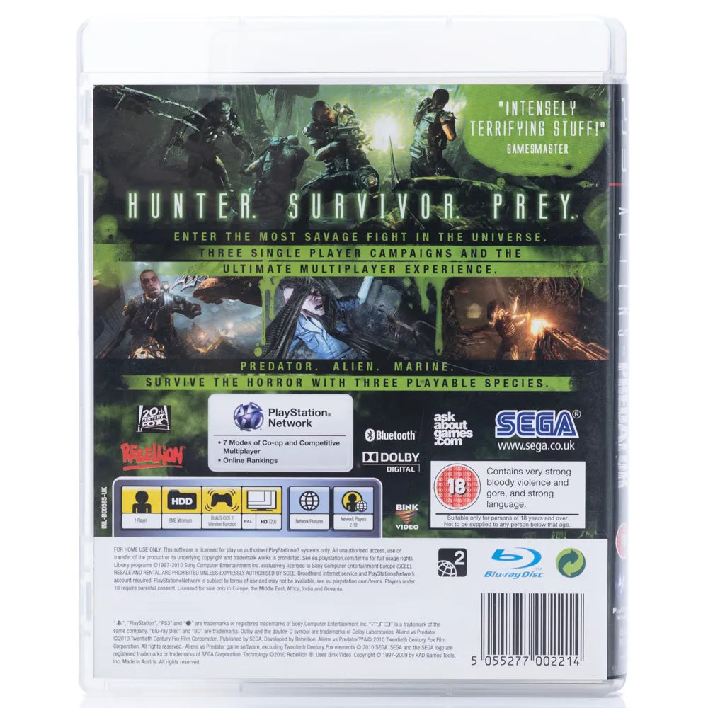 Aliens VS Predator - PS3 spill - Retrospillkongen