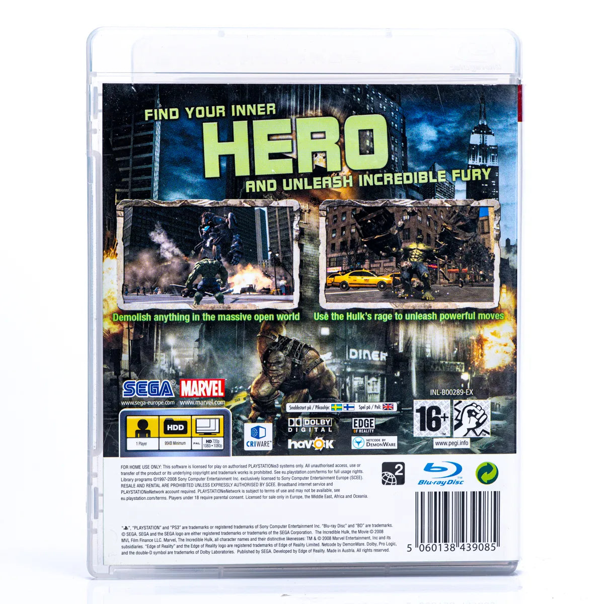 The Incredible Hulk - PS3 spill - Retrospillkongen