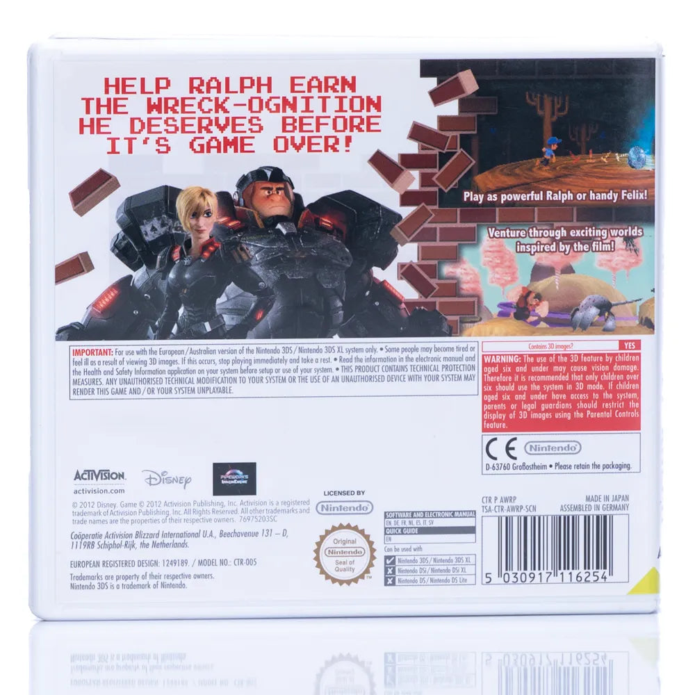Wreck-It Ralph - Nintendo 3DS spill - Retrospillkongen